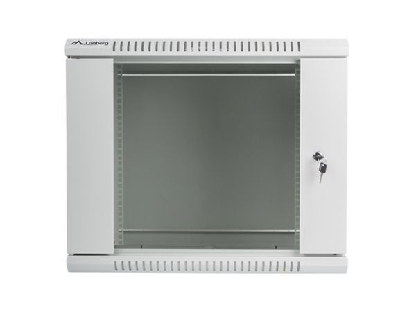 Lanberg - Rack skap - veggmonterbar - grå, RAL 7035 - 9U - 19"