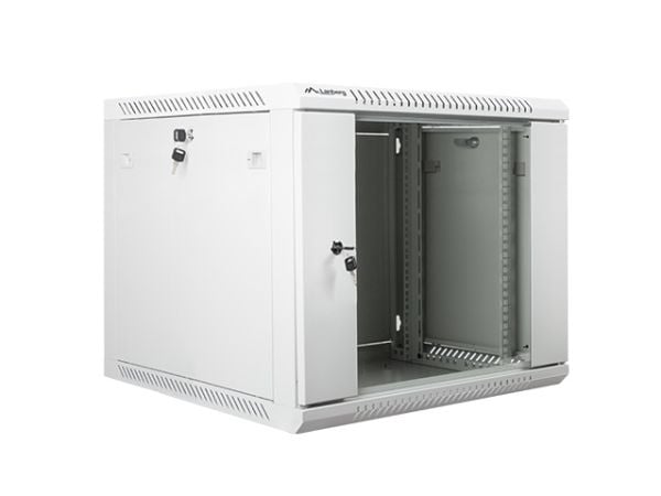Lanberg - Rack skap - veggmonterbar - grå, RAL 7035 - 9U - 19"