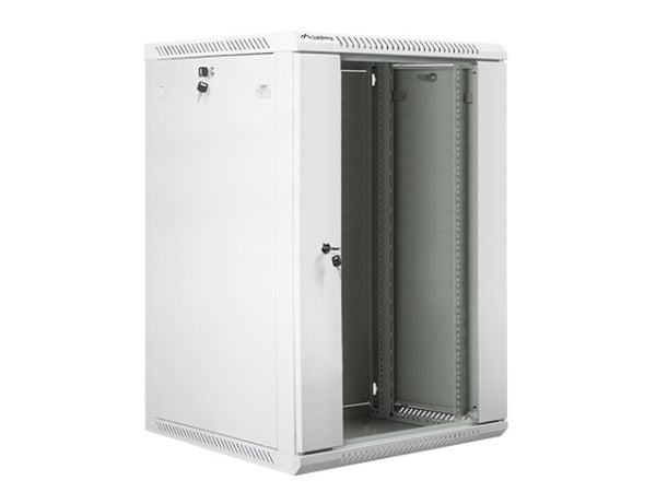Lanberg - Rack skap - veggmonterbar - grå, RAL 7035 - 18U - 19"