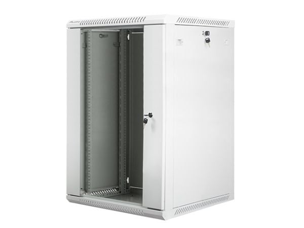 Lanberg - Rack skap - veggmonterbar - grå, RAL 7035 - 18U - 19"