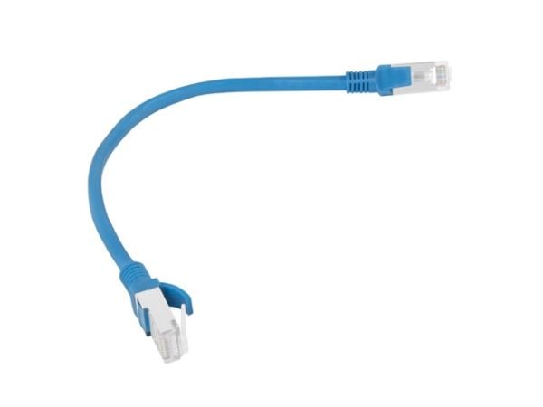 Lanberg - Koblingskabel - RJ-45 (hann) til RJ-45 (hann) - UTP - CAT 6 - formstøpt, uten hindringer, flertrådet - blå, RAL 5012