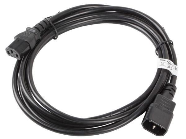 Lanberg CA-C13E-11CC-0030-BK, 3 m, C13 liitin, C14 liitin