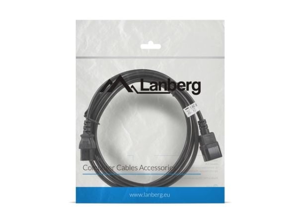 Lanberg CA-C13E-11CC-0030-BK, 3 m, C13 liitin, C14 liitin