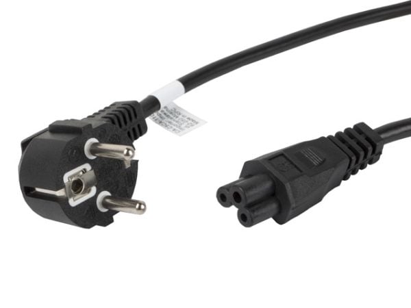 Lanberg - Strømkabel - CEE 7/7 (han) vinklet til IEC 60320 C5 - 1,8 m - lajittelu