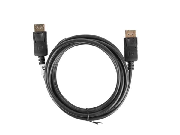 Lanberg - DisplayPort-kabel - DisplayPort (hann) til DisplayPort (hann) - DisplayPort 1.2 - 300 V - 3 m - 4K-støtte - svart