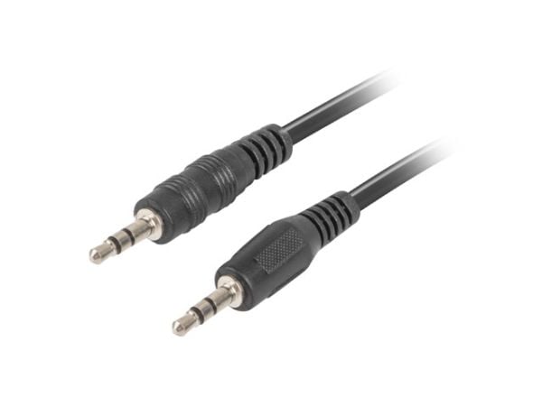 Lanberg - Lydkabel - mini-phone stereo 3.5 mm hann til mini-phone stereo 3.5 mm hann - 2 m - svart