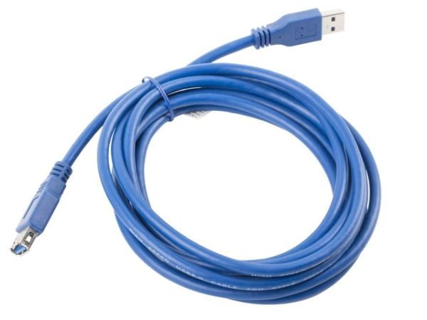 Lanberg - USB-jatkojohto - USB Type A (uros) - USB Type A (naaras) - USB 3.0 - 3 m - sininen