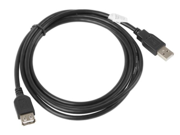 LANBERG CA-USBE-10CC-0018-BK Lanberg extension cable USB 2.0 AM-AF 1.8m black