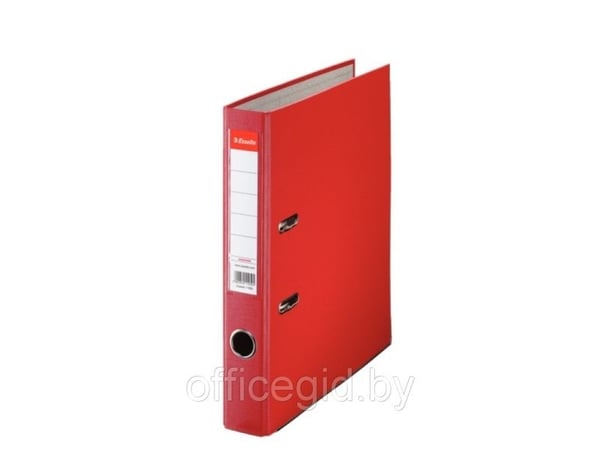 Esselte Economy - Spakbågesfil - ryggbredd: 50 mm - för A4 (210 x 297 mm) - kapacitet: 320 ark - röd
