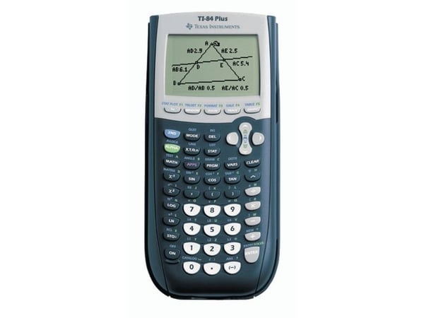 Teknisk regner texas ti-84 plus, sort/grå