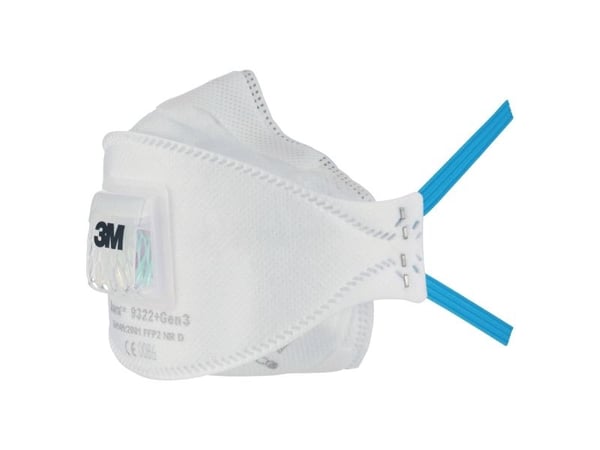 3M Aura 9322+ Gen3 finstøvmaske med ventil, FFP2 - (10 stk.)