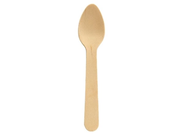 Bestick Duni teskedar 11 cm, trä, förpackning med 100 st