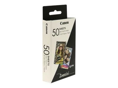 Canon ZINK - Selv-adhesiv - 50 x 76 mm 50 ark fotopapir - for Canon Zoemini; ivy CLIQ+2, CLIQ2; Zoemini C, S, S2