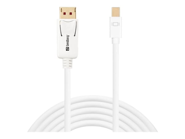 Sandberg - DisplayPort-kabel - DisplayPort (M) til Mini DisplayPort (M) - DisplayPort 1.4 - 2 m - 8K-støtte