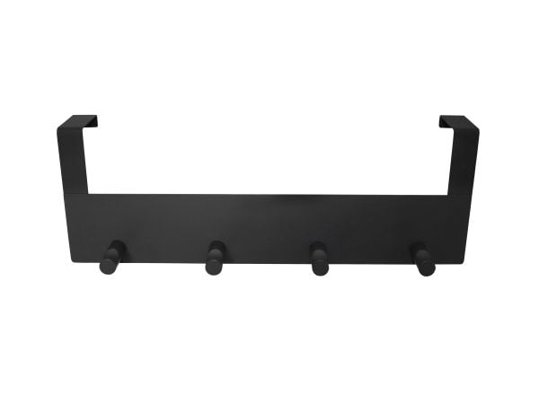 HOME It® dørknagerække med 4 knage 11,4 x 32 x 4,4 cm mat sort
