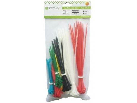 Techly ISWT-SET-CL, Nailon, Monivärinen, 125 g, 200 kpl