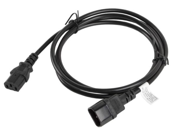 Lanberg CA-C13E-11CC-0018-BK, 1,8 m, C13 liitin, C14 liitin