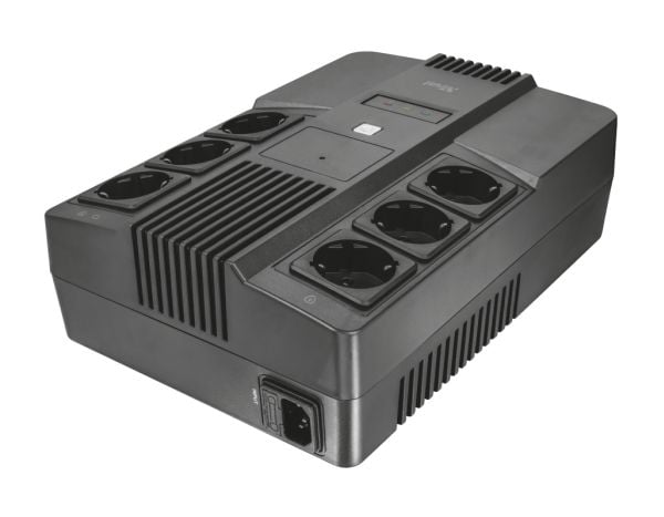 Trust Maxxon - UPS - AC 220-240 V - 800 VA - 7 Ah - utgangskontakter: 6