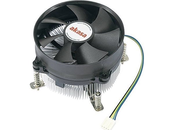 Akasa AK-CCE-7105EP, Kjøler, 9,2 cm, 600 RPM, 3000 RPM, Svart, Sølv