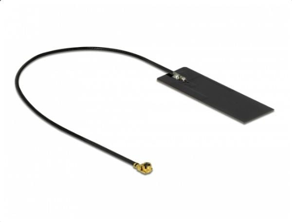DeLOCK WLAN 802.11 ac/ax/a/h/b/g/n Antenne MHF I plugg 2 - 4 dBi 15 cm PCB intern selvklebende - Antenne - Smart Home - 2 - 4 dBi - selvklebende mo...