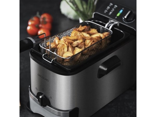 Cecotec CleanFry Infinity 3000 ProFilter, Fritös, 3 l, 3 l, 190 ° C, Single, Svart, Rostfritt stål