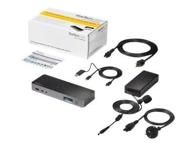 Startech USB-C & USB-A Dock, Hybrid Universal Laptop Docking Station with 100W Power Delivery, Dual Monitor 4K 60Hz HDMI & DisplayPort, 4x USB 3.1 ...