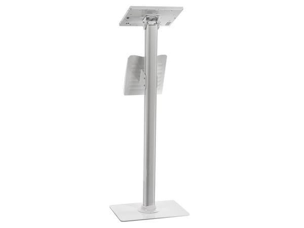 Maclean-stativ Gulvstativ med katalogplass Hvit (MC-724) for iPad 2/3/4 / og IPAD Air / Air2 / 9,7" Pro