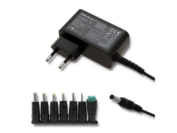 Qoltec - Strømadapter - AC 220-240 V - 30 watt