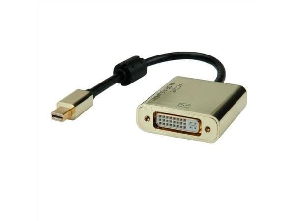 ROLINE 12.03.3176, 0,1 m, Mini DisplayPort, DVI-D, Hanstik, Hunstik, Lige