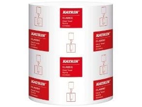 Håndklæderulle Katrin Classic Midi 1-lag 205 mm x320 m uden Hylse Uperforeret - (karton á 6 ruller)