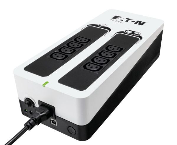 Eaton 3S 550 - UPS - AC 220-240 V - 330 watt - 550 VA - enkeltfase - USB - utgangskontakter: 8