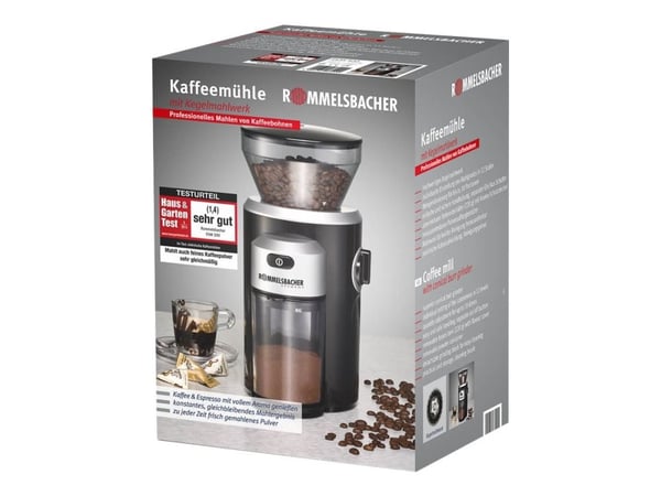 Rommelsbacher EKM 300 - Kaffekvarn - 150 W - svart/silver