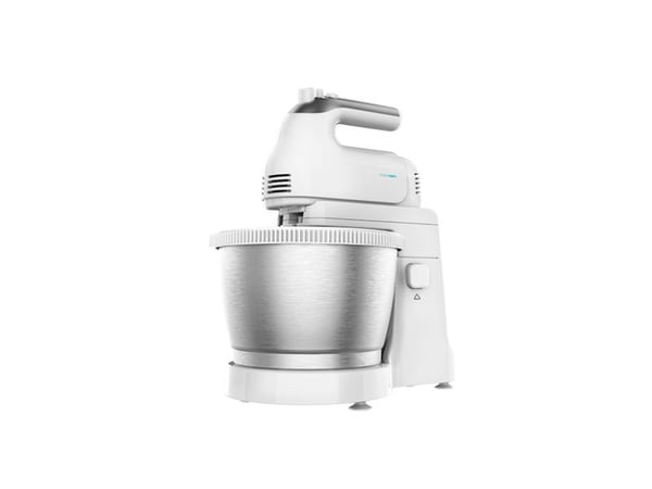 Cecotec PowerTwist 500 Steel, Elektrisk visp, Sølv, Hvit, Vispe, Elte, Miksing, Omrøring, 3,5 l, Rustfritt stål, 500 W