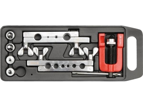 Yato YT-2180, 3,5,6,8,10,12,14,15,16,19 mm, Metall, Svart, Röd, Stål, Grå, Plast, 1,92 kg