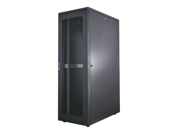 Intellinet Network Cabinet, Free Standing (Standard), 36U, Usable Depth 123 to 773mm/Width 503mm, Black, Flatpack, Max 1500kg, Server Rack, IP20 ra...