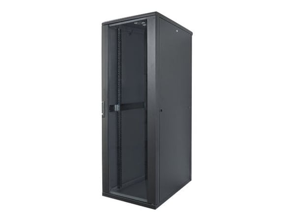Intellinet Network Cabinet, Free Standing (Standard), 26U, Usable Depth 123 to 373mm/Width 503mm, Black, Flatpack, Max 1500kg, Server Rack, IP20 ra...