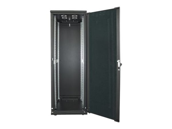Intellinet Network Cabinet, Free Standing (Standard), 26U, Usable Depth 123 to 373mm/Width 503mm, Black, Flatpack, Max 1500kg, Server Rack, IP20 ra...