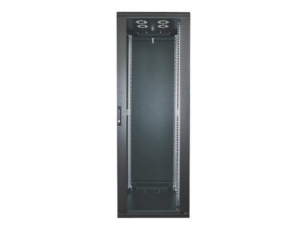 Intellinet Network Cabinet, Free Standing (Standard), 22U, Usable Depth 123 to 573mm/Width 503mm, Black, Flatpack, Max 1500kg, Server Rack, IP20 ra...