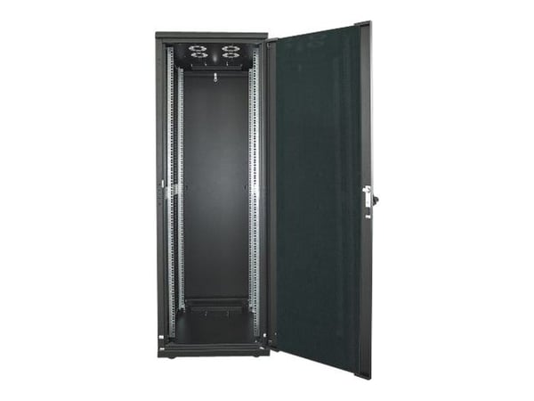Intellinet Network Cabinet, Free Standing (Standard), 22U, Usable Depth 123 to 573mm/Width 503mm, Black, Flatpack, Max 1500kg, Server Rack, IP20 ra...