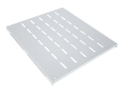 Intellinet 19" Fixed Shelf, 1U, 525mm Depth, Max 100kg, Grey - Rack-hylle - grå, RAL 7035 - 1U - 19"