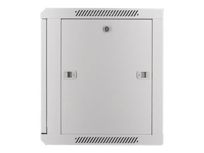 Intellinet Network Cabinet, Wall Mount (Standard), 9U, Usable Depth 350mm/Width 540mm, Grey, Assembled, Max 60kg, Metal & Glass Door, Back Panel, R...