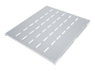 Intellinet 19" Fixed Shelf, 1U, 345mm Depth, Max 100kg, Grey - Rack-hylle - grå, RAL 7035 - 1U - 19"