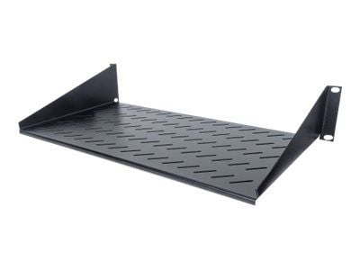Intellinet 19" Cantilever Shelf, 2U, 2-Point Front Mount, 250mm Depth, Max 25kg, Black, Three Year Warranty - Rack-hylle - svart, RAL 9005 - 2U - 19"