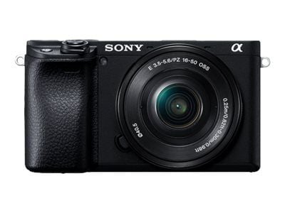 Sony a 6400 + SELP1650, 24,2 MP, 6000 x 4000 pikseliä, CMOS, 4K Ultra HD, Kosketusnäyttö, Musta