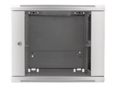 Intellinet Network Cabinet, Wall Mount (Standard), 9U, Usable Depth 500mm/Width 540mm, Grey, Assembled, Max 60kg, Metal & Glass Door, Back Panel, R...
