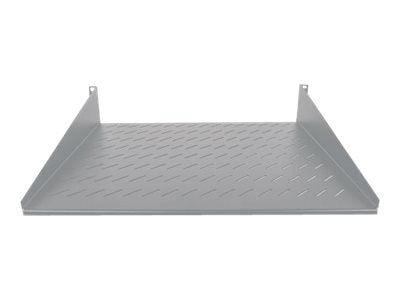 Intellinet 19" Cantilever Shelf, 2U, 2-Point Front Mount, 400mm Depth, Vented, Max 25kg, Grey, Three Year Warranty - Rack-hylle - grå, RAL 7035 - 2...