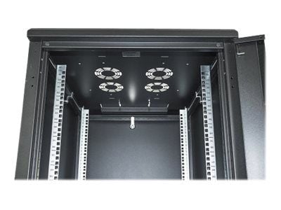 Intellinet Network Cabinet, Free Standing (Standard), 22U, Usable Depth 123 to 573mm/Width 503mm, Black, Assembled, Max 1500kg, Server Rack, IP20 r...