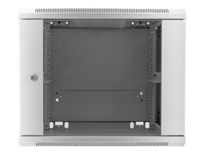 Intellinet Network Cabinet, Wall Mount (Standard), 9U, Usable Depth 350mm/Width 540mm, Grey, Assembled, Max 60kg, Metal & Glass Door, Back Panel, R...