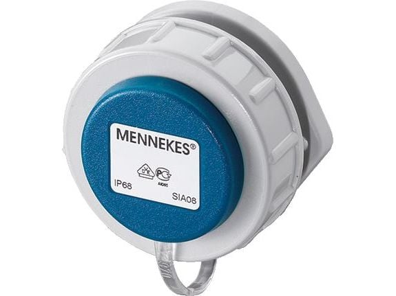 MENNEKES 17038, Tyyppi F, 2P+E, Ruuvit, Sininen, Valkoinen, IP68, 230 V