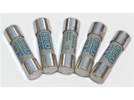 SIBA Finsikring, F-sikringer 10x38mm, karakteristikk gG. - (10 stk.)